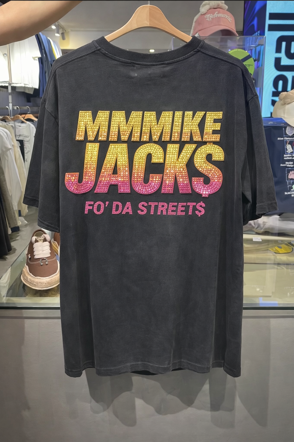 MIKE JACK$ SIGNATURE CLASSIC TEE with RHINESTONES